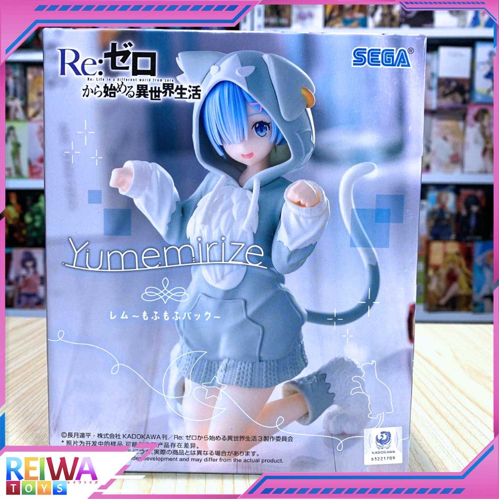 Yumemirize Figure Rem - Mofumofu Puck Ver. Re:Zero Kara Hajimeru Isekai Seikatsu (10cm)