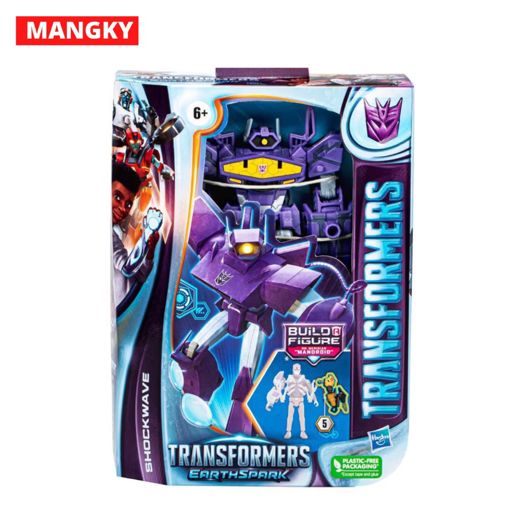 Transformers Toys EarthSpark Deluxe Class Shockwave Action Figure