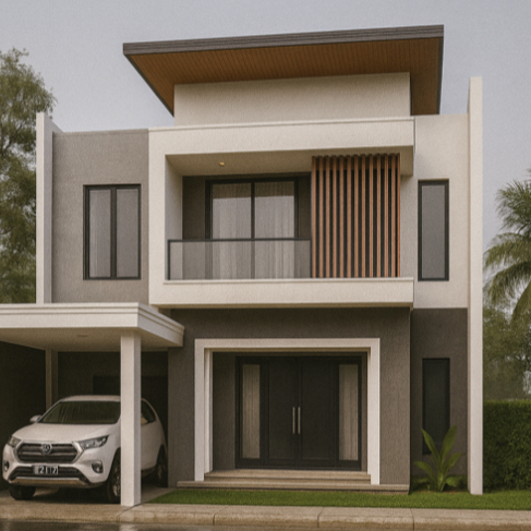 JASA DESAIN 3D RUMAH EXTERIOR  (FREE ANIMASI)