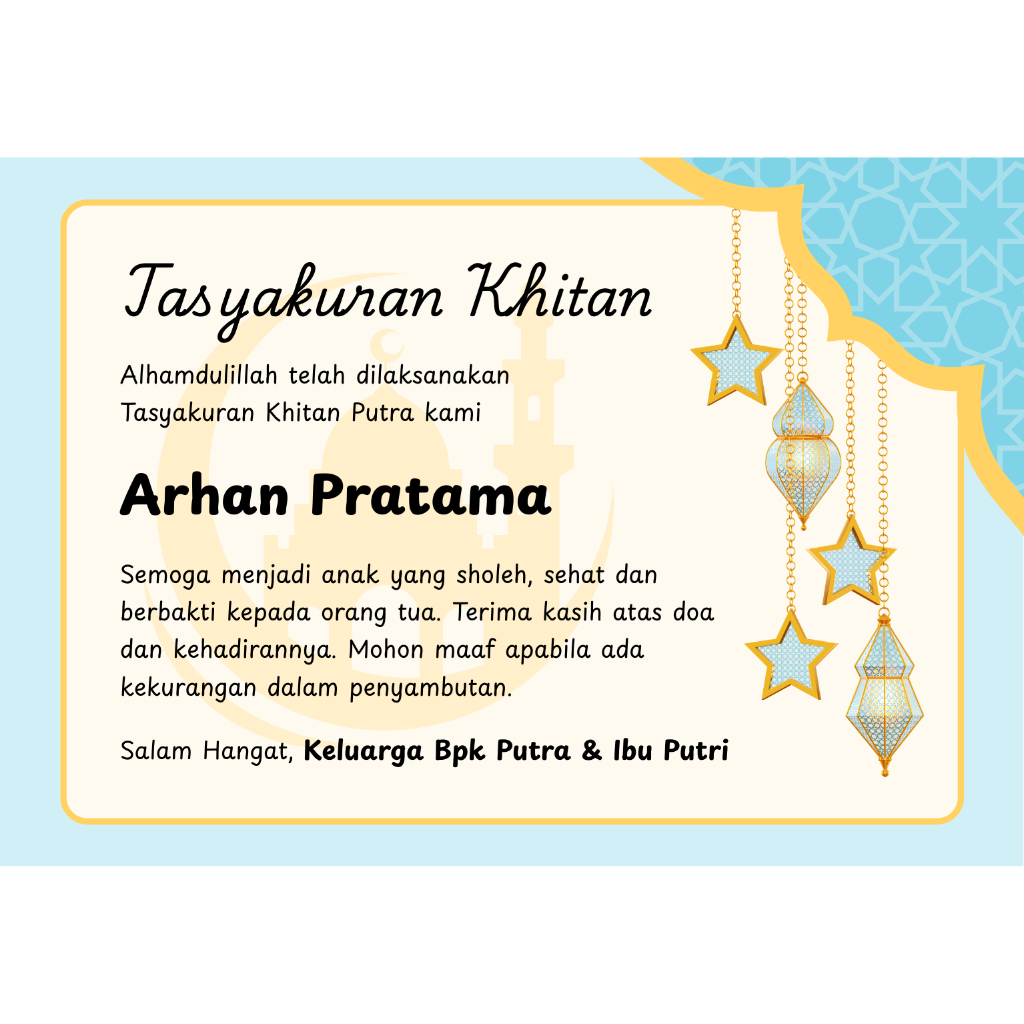 Sticker Khitanan | Label di box makanan