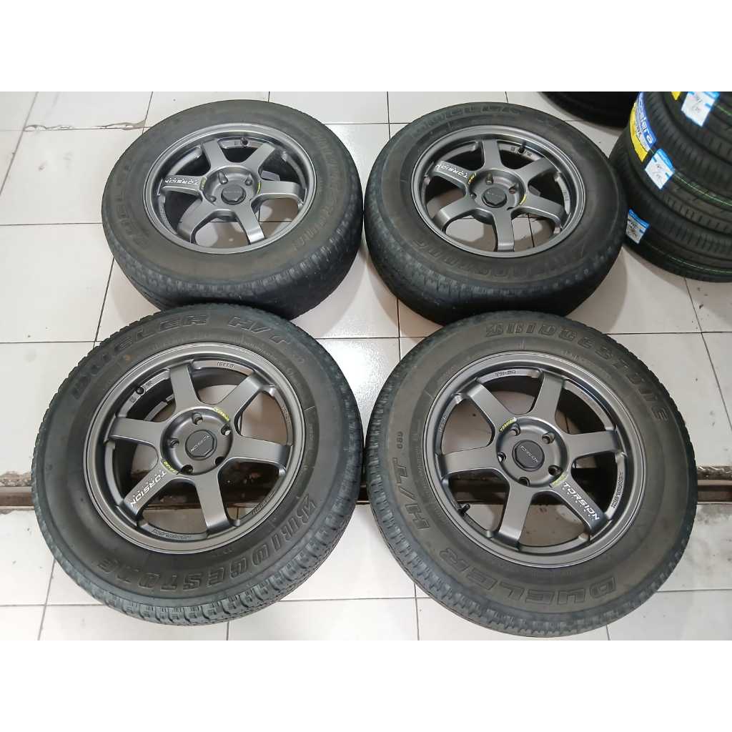 VELG MOBIL SEKEN TORSION TE37 RING 16 LEBAR 7 PCD 5X114 PLUS BAN 215 65 R16 COCOK BUAT INOVA RUSH TE