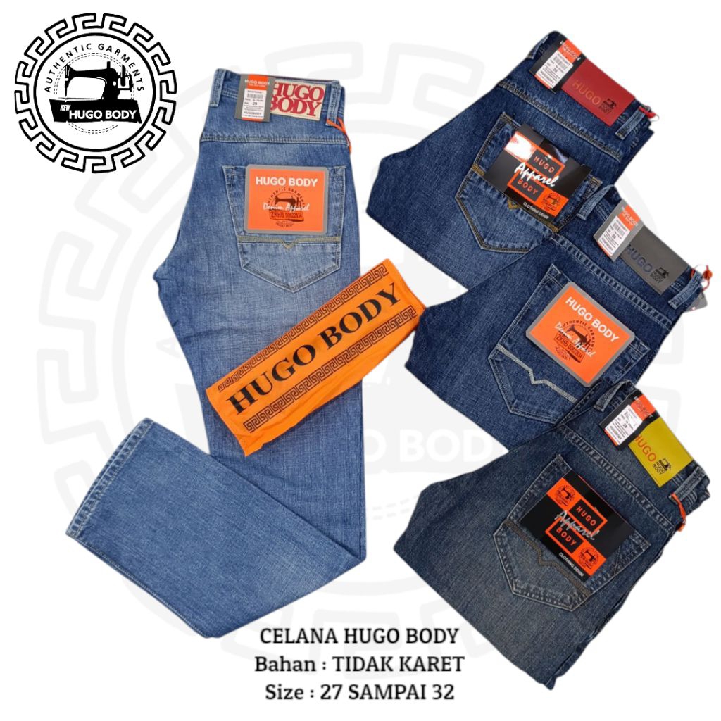 Celana HUGO BODY ORIGINAL Panjang , Bahan Tidak Karet , Pola Reguler Fit