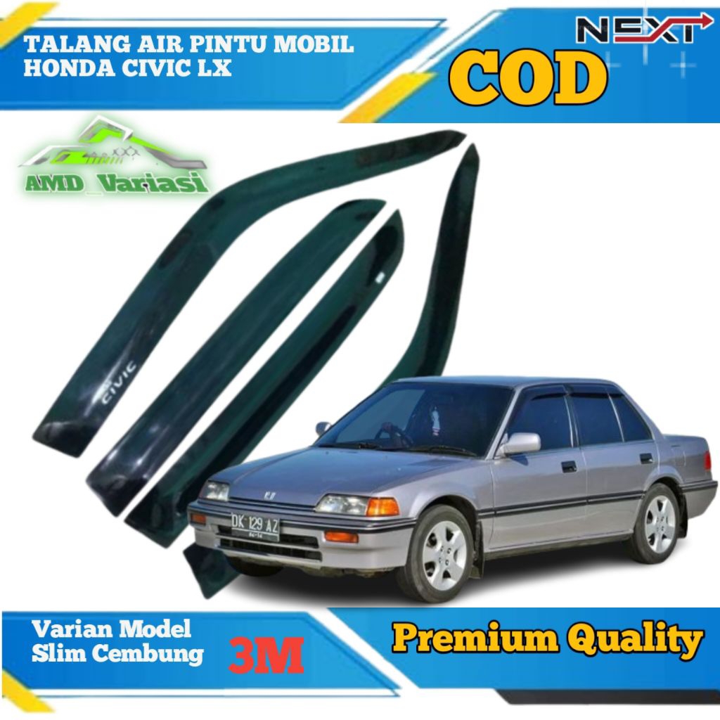 Talang air mobil Honda Civic LX Premium Quality 4Pintu