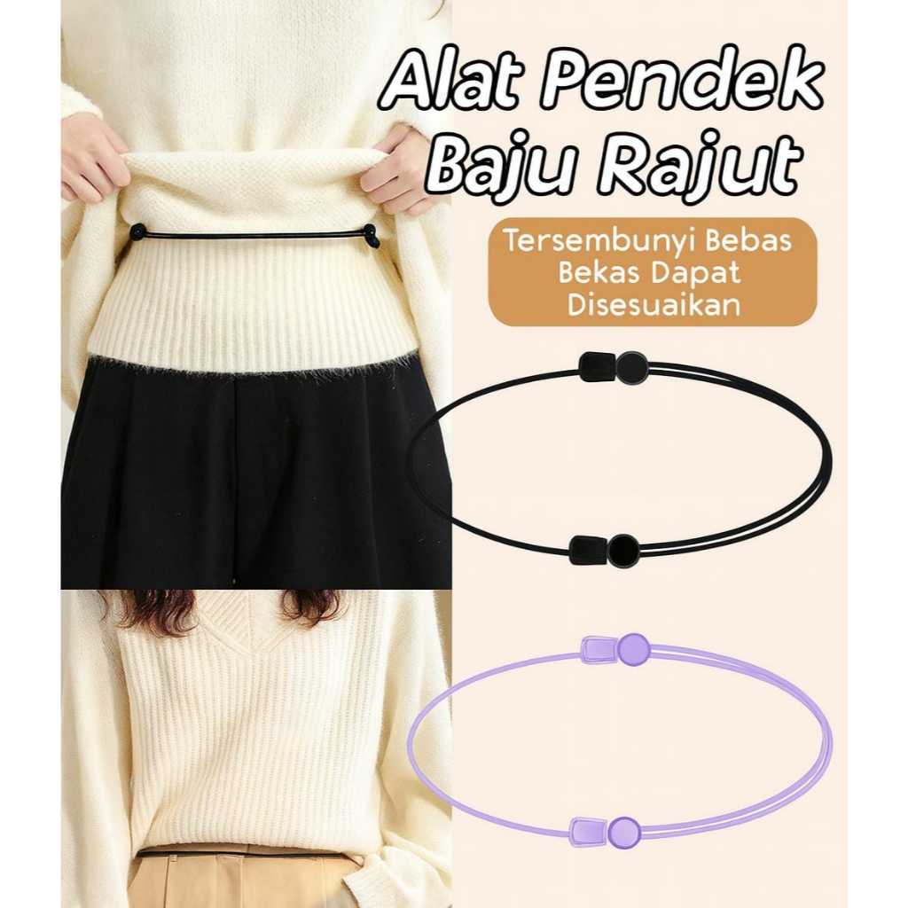 Sabuk Tali Ikat Pinggang Tersembunyi | Alat Pemendek Baju Wanita | Adjustable Hidden Shortener  Shir