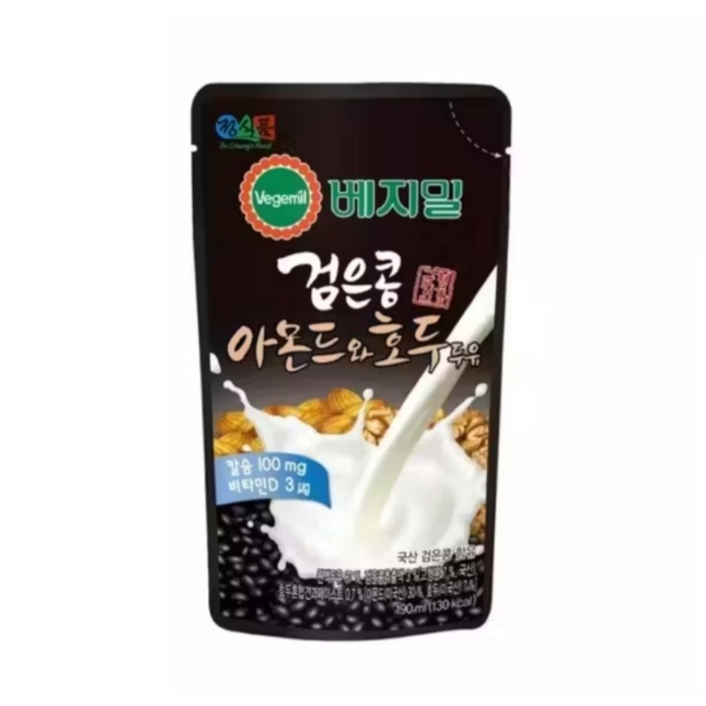 Vegemil Black Bean Walnut & Almond Soy Milk 190 ml