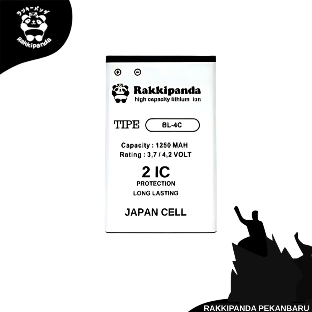 Batre HP RakkiPanda BL-4C Nokia 1202 / 2650 / 5100 / 6100 / 6300 / 7200 / 7270