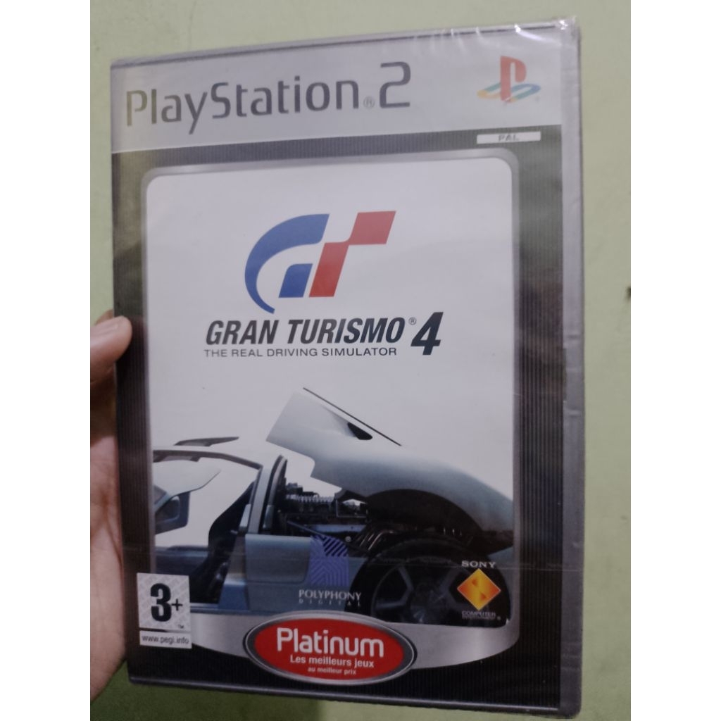 KASET GAME PS2 GRAND TURISMO 4 ORIGINAL VERSI PAL ENGLISH MASIH BARU SEGELAN PLASTIK PRODUK RESMI LI