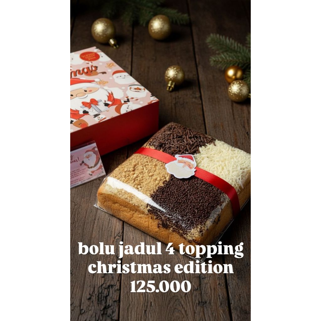 Bolu Jadul 4 Topping Paket Christmas Edition / Hampers Paket Natal - READY