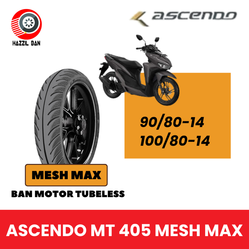 NEW Ban Motor ASCENDO MESH MAX TUBLES RING 14 [ 90/80 | 100/80 ]