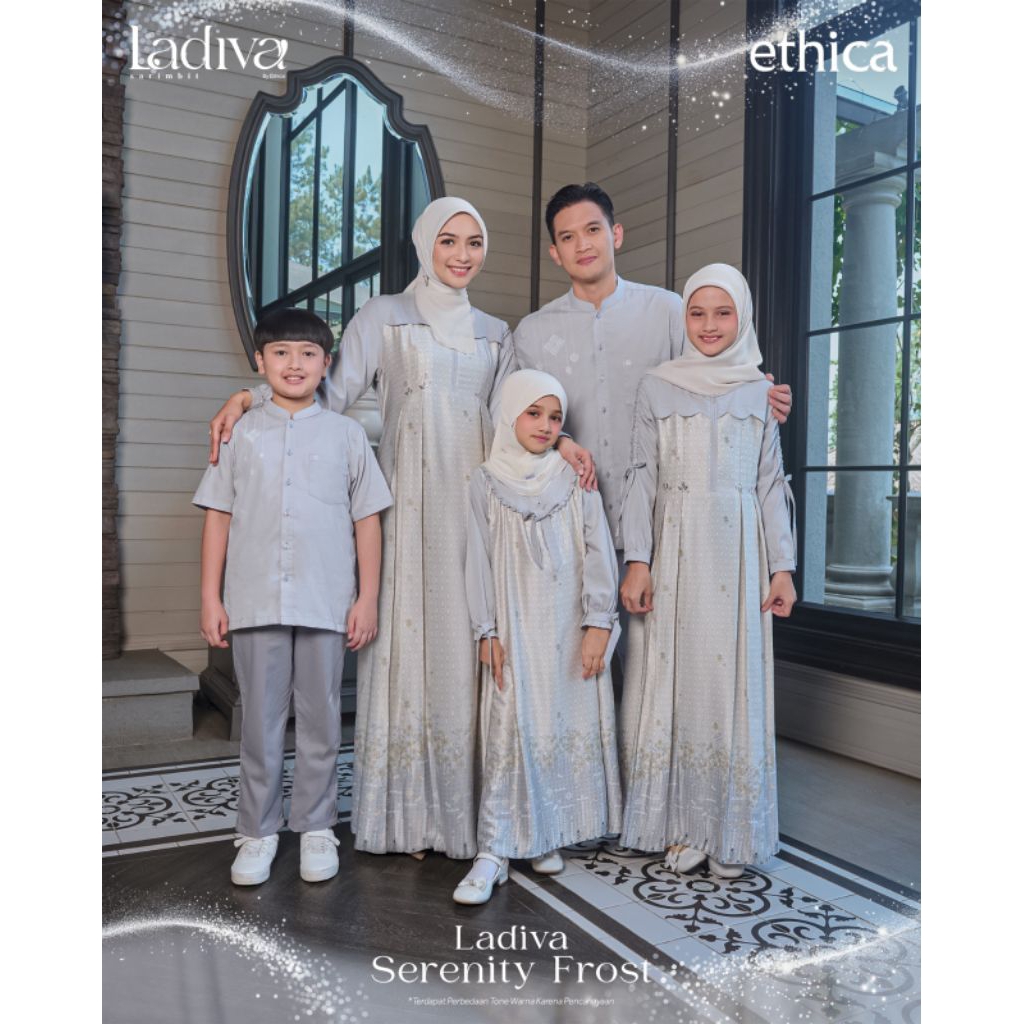 SARIMBIT LADIVA SERENITY FROST BY ETHICA 2026/SARIMBIT LEBARAN/SARIMBIT KELUARGA/GAMIS DAN KOKO/SARI