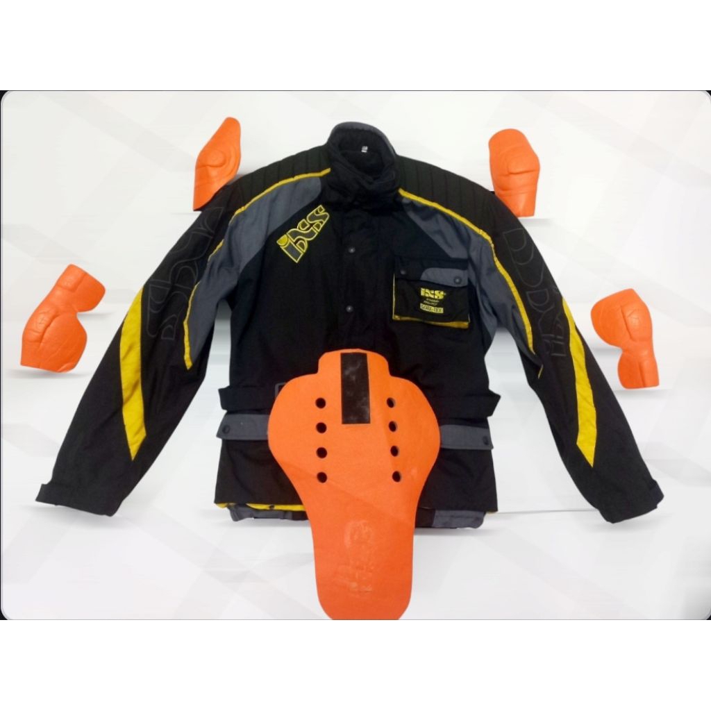 IXS biker jacket tipe touring full protector not avirex schott perfecto yellow corn vanson