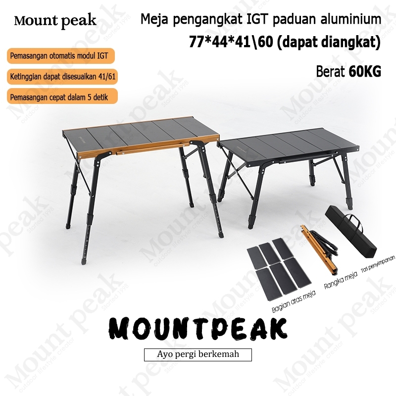 Mountpeak Meja Camping IGT TENKA Folding Table Aluminum Alloy