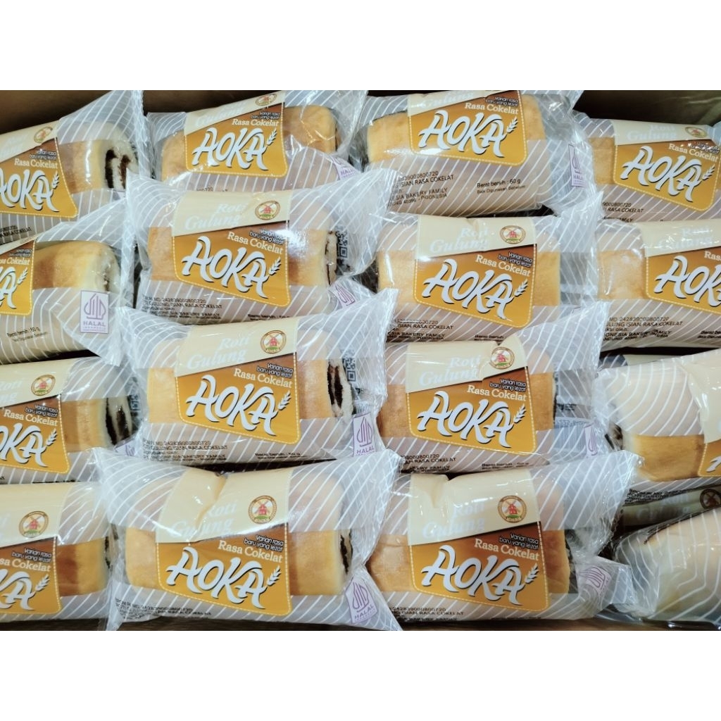 AOKA ROTI GULUNG (HARGA PAKET DAPAT 10PCS)