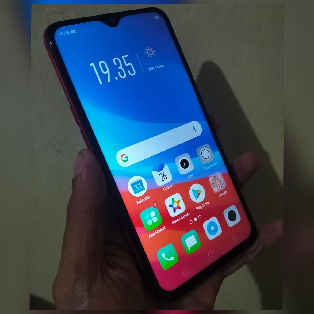 Hp OPPO A5S RAM 3GB/32GB warna merah Bekas