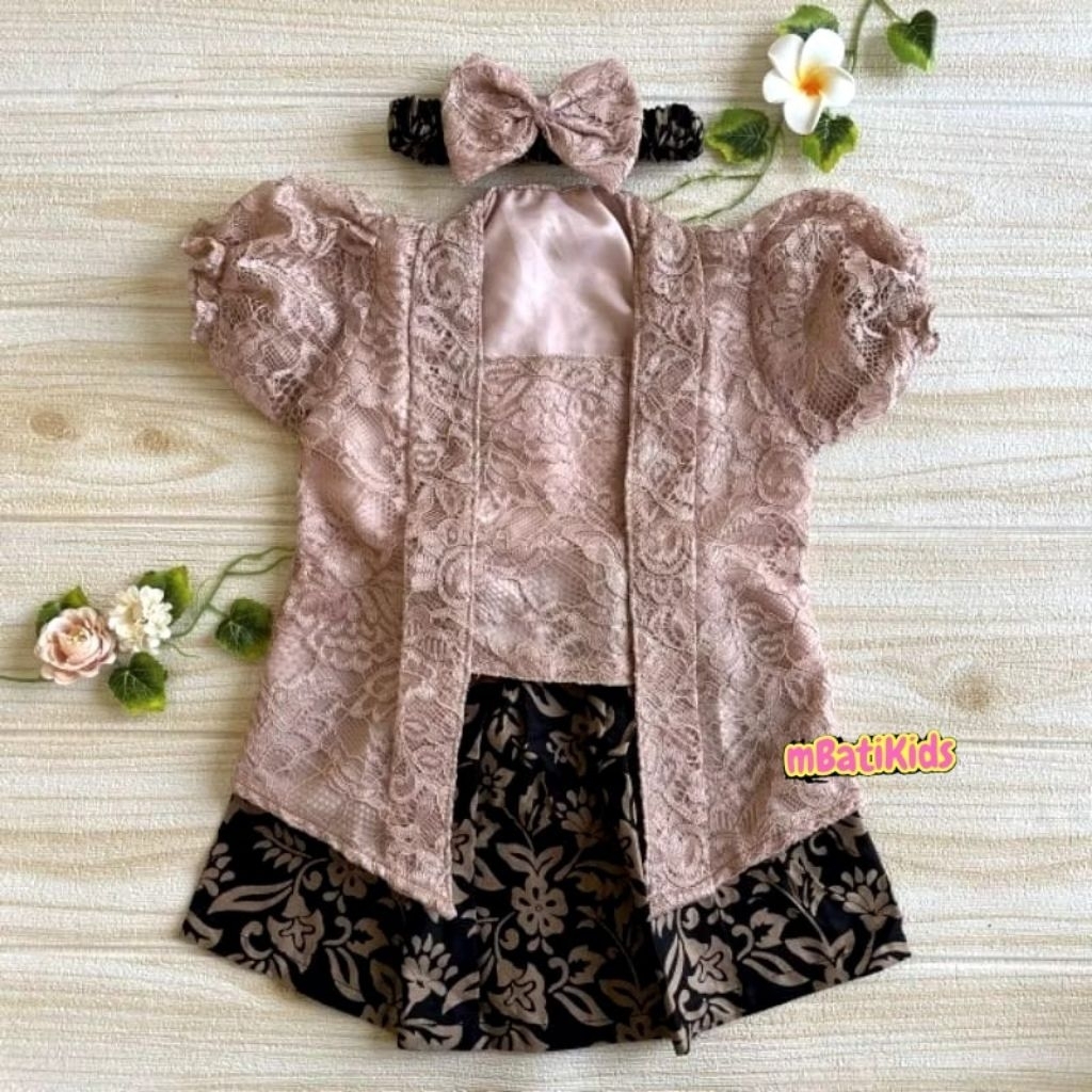 KEBAYA KUTUBARU ANAK PEREMPUAN / SETELAN KEBAYA KUTUBARU BALITA / SETELAN KEBAYA KUTUBARU ANAK PEREM