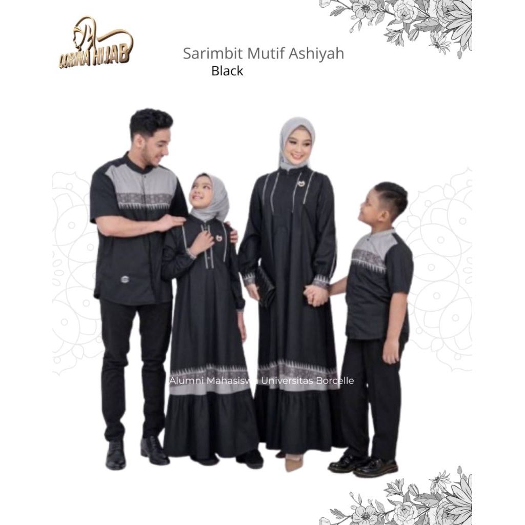 Sarimbit Mutif Ashiyah hitam/Sarimbit Mutif/Sarimbit Mutif terbaru 2026