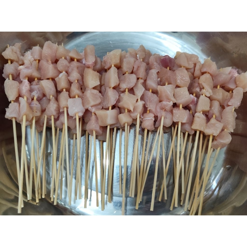 (Beku) Sate Dada Ayam Mentah 500gr ( Raw Chicken Satay)