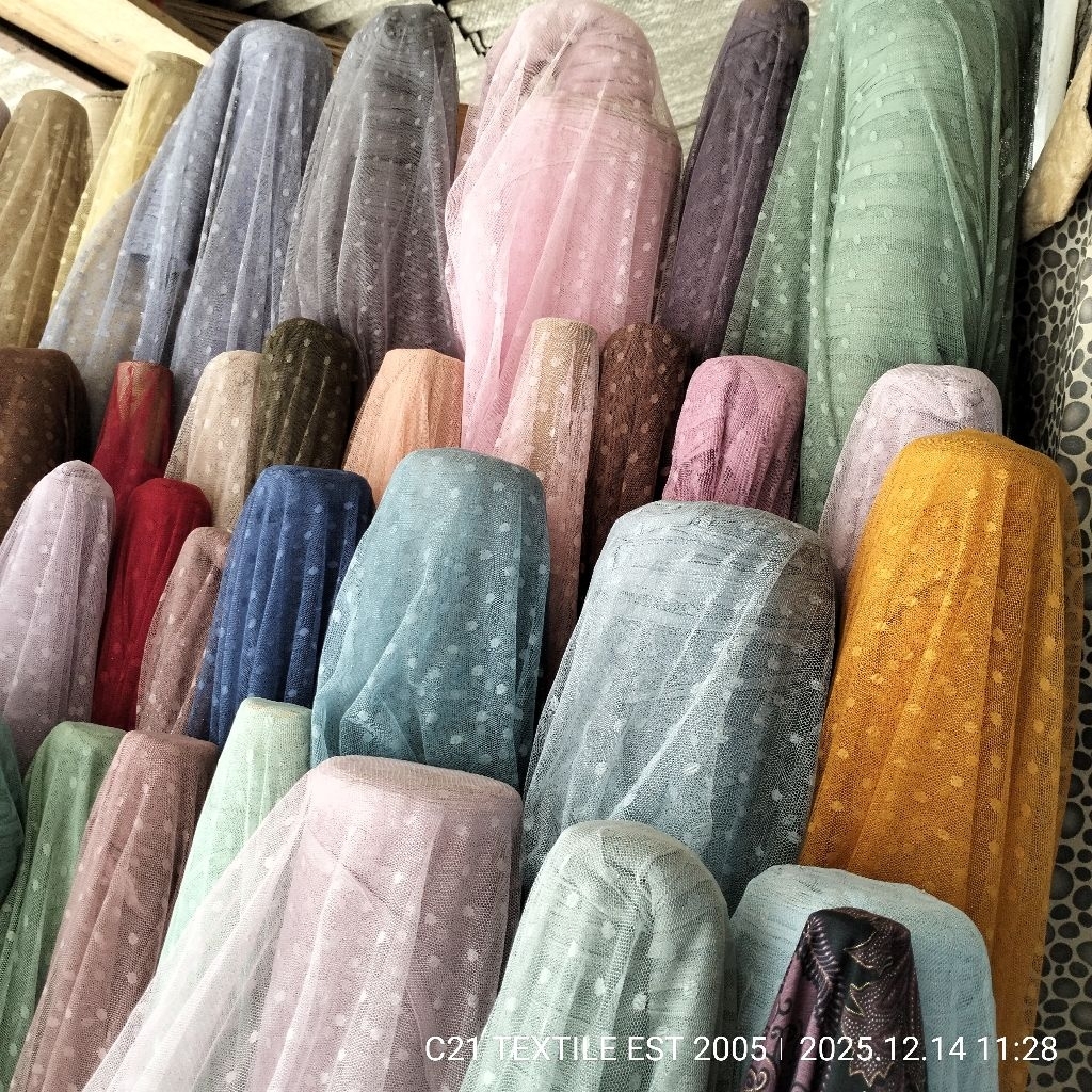 HARGA/0,5 M | BAHAN TILE | TILE DOT | KAIN TULE PREMIUM | KAIN TILE URAGIRI | KAIN TULE RUBIAH