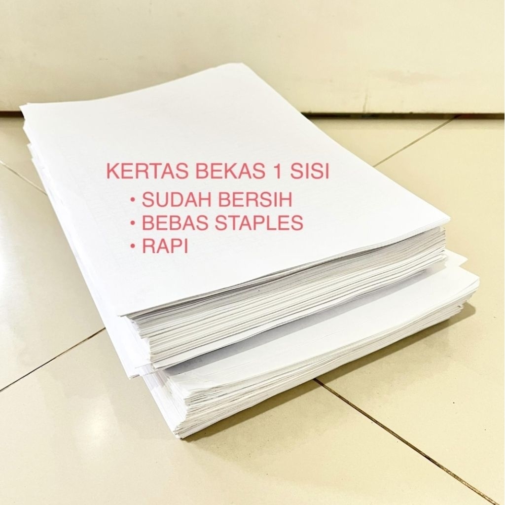 Kertas bekas HVS 1 sisi print label bungkus makanan kertas bekas bersih kertas a4 f4 kertas fotocopy