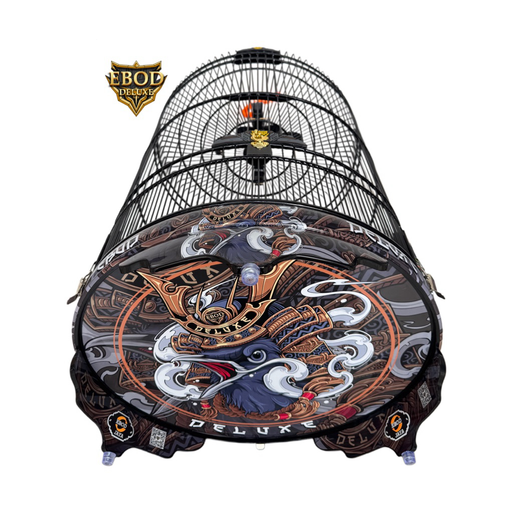 TERBARU Sangkar Murai Batu Ebod Deluxe motif Samurai Japenes PVC No.2, Water Slide Decal