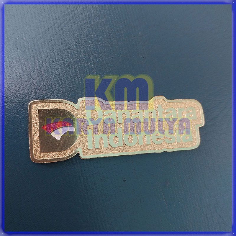 Bros Danantara Gold Pin Logo Danantara Indonesia - Karya Mulya