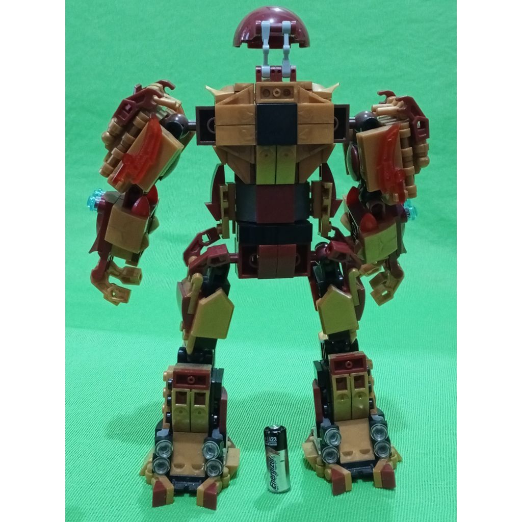Mainan Brick bongkar pasang/Lego bionicle aneka robot bootleg/ Mainan Robot bagus/robot Lego Hulkbus