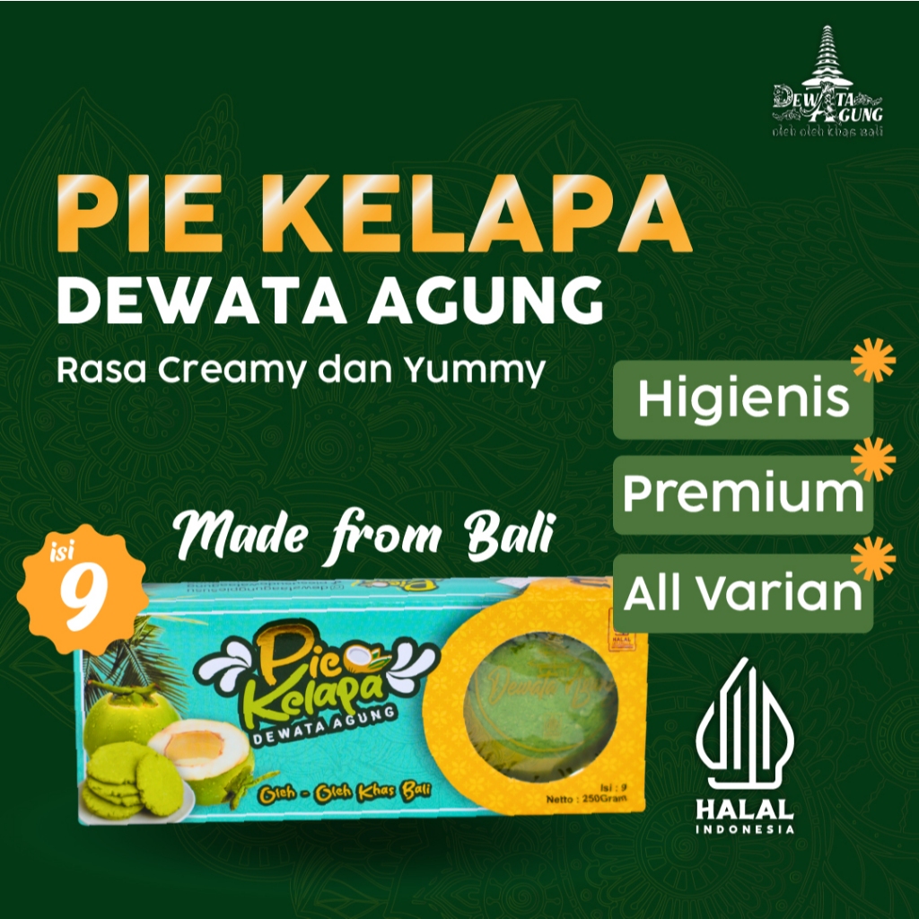 Pie Kelapa Dewata Agung Oleh Oleh Khas Bali Isi 9 Pcs