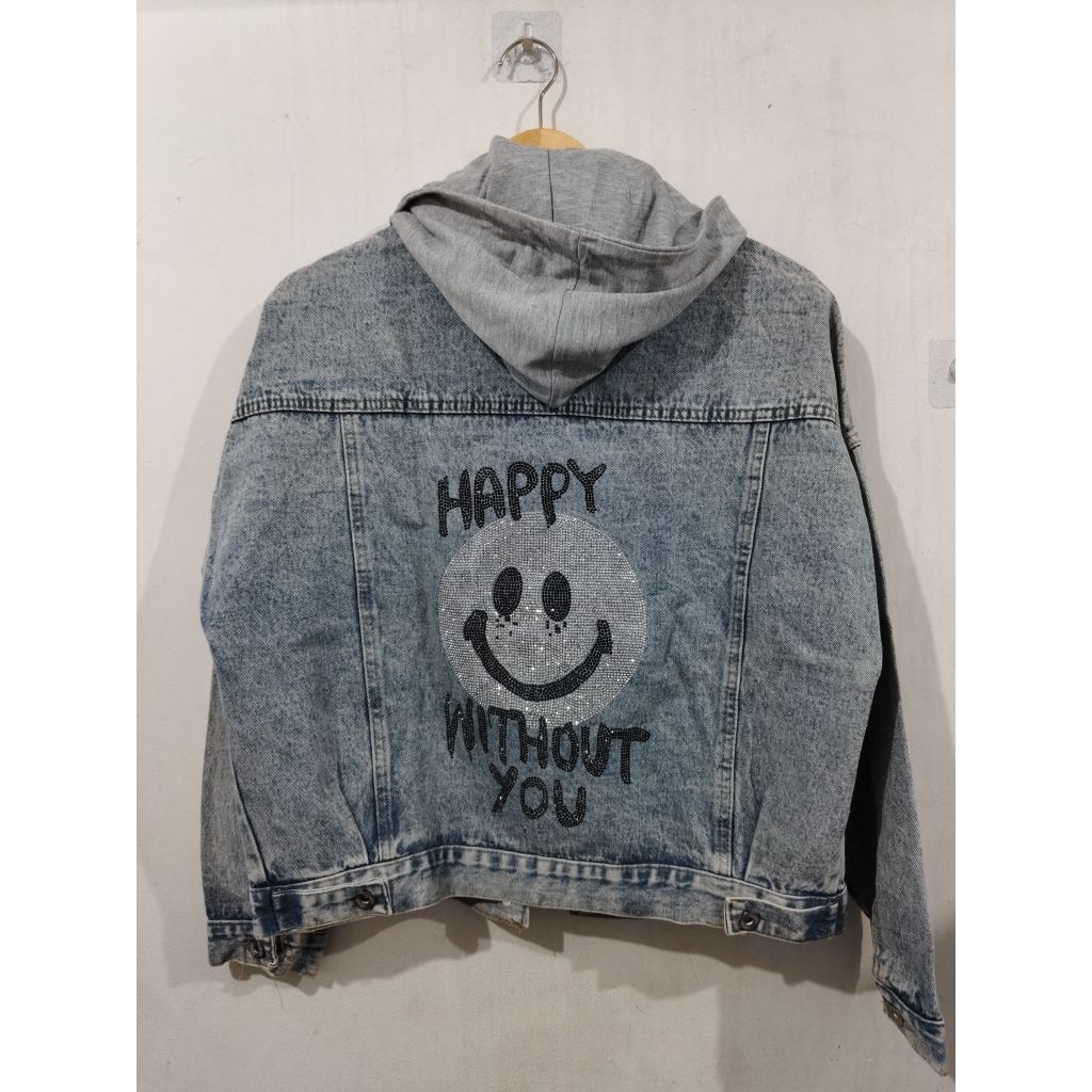 Jacket Denim Wanita Hoodie