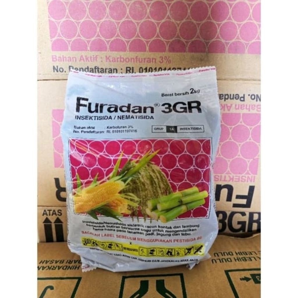 Furadan Insektisida 2kg - Sistemik, Kontak, dan Lambung untuk Tanaman Padi dan Jagung