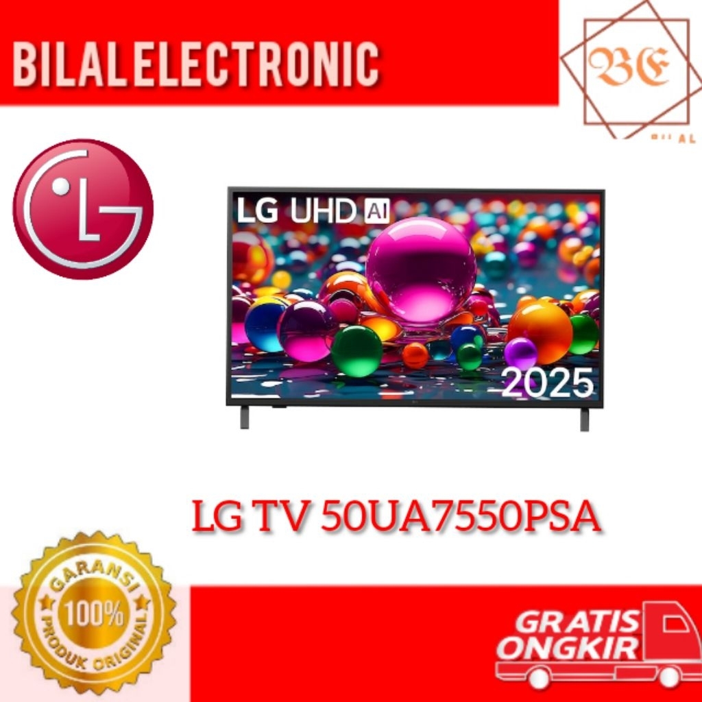 LG TV 50UA7550PSA AI THINQ 4K UHD SMART TV 50UA7550