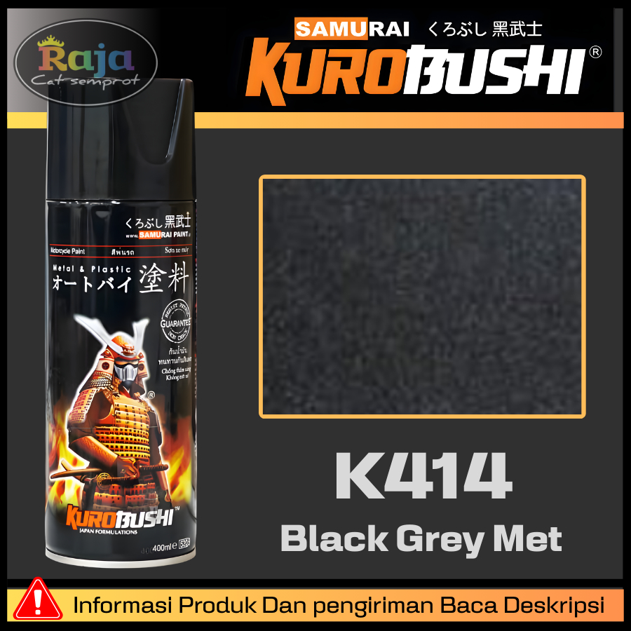 Samurai Paint : Black Grey Met - K414*