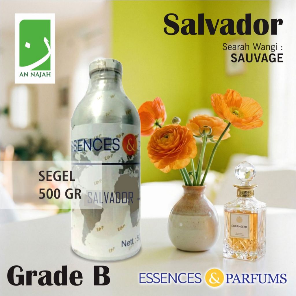 SALVADOR | Grade B | Searah Wangi Doir Sauvage | Essences & Parfums | 500gr Segel
