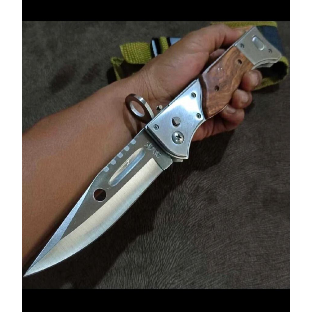 PISAU DAPUR AK 47 CCCP, PISAU CAMPING TACTICAL SURVIVAL OUTDOOR, MODEL LIPAT
