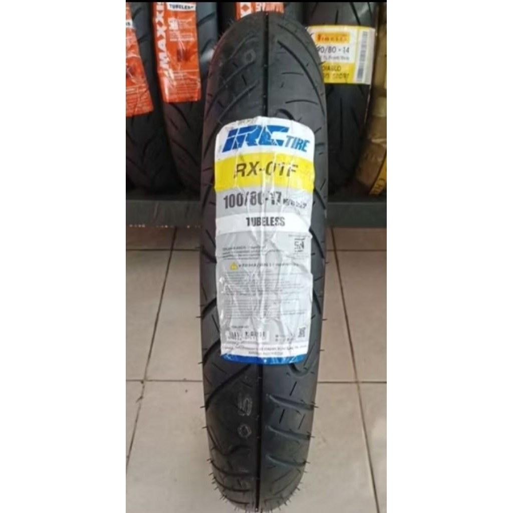 BAN TUBELESS RING 17 UKURAN 100/80-17 MERK IRC TUBELESS PRODUKSI TERBARU ORIGINAL