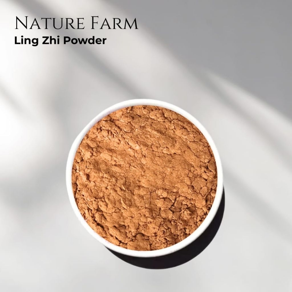Nature Farm Premium Bubuk Jamur Genoderma Lingzhi Ling Zhi - Reishi Mushroom Powder