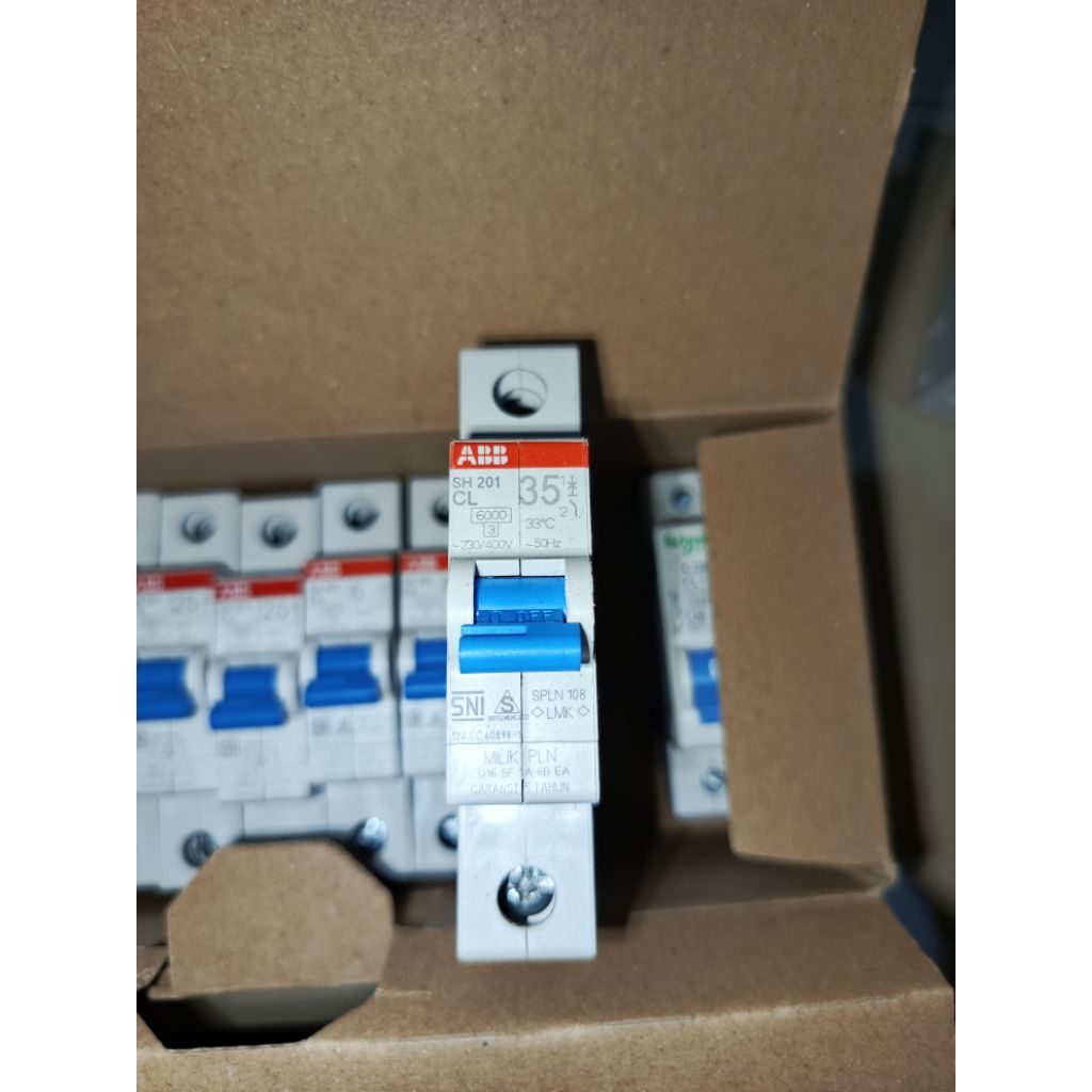 MCB ABB 35A (7700 VA) ORIGINAL PLN