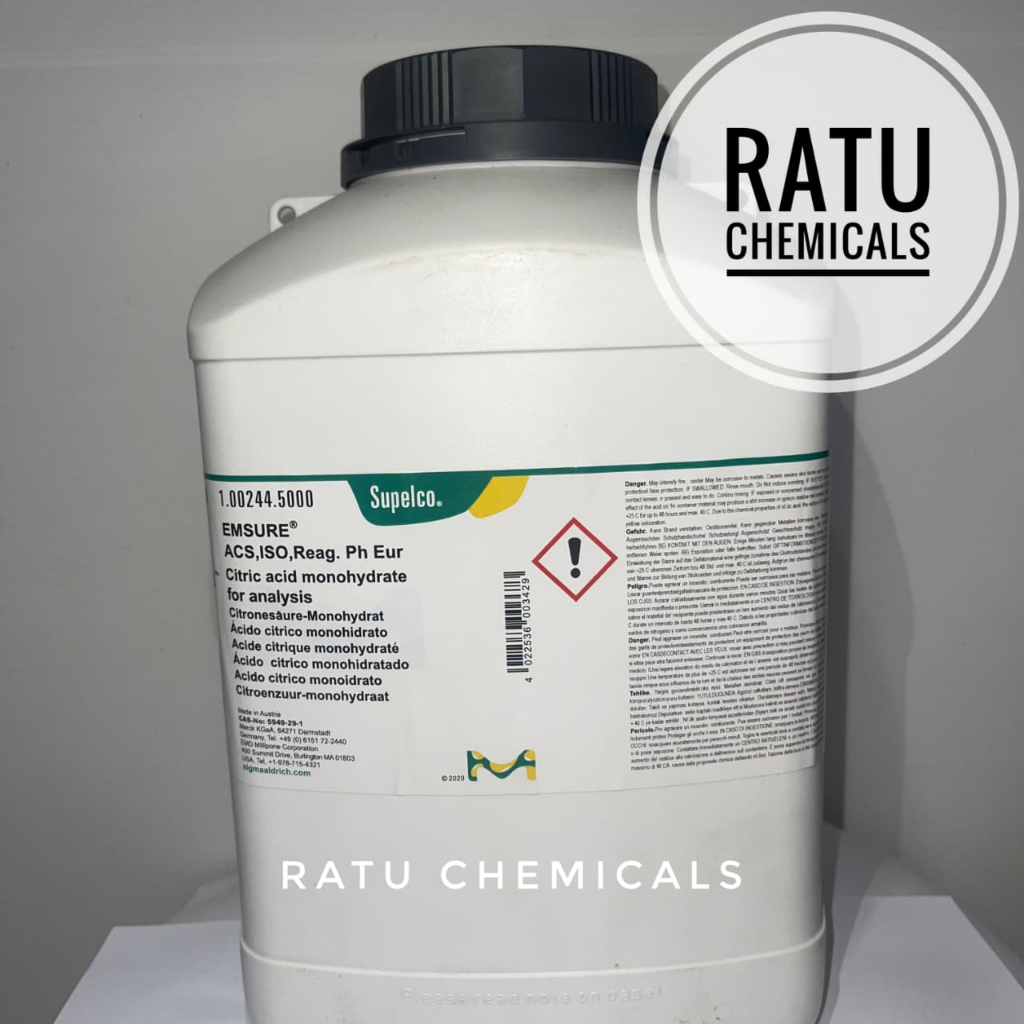 Citric Acid Monohydrate 5Kg Merck 100244 / Asam Sitrat Monohidrat Pro Analis