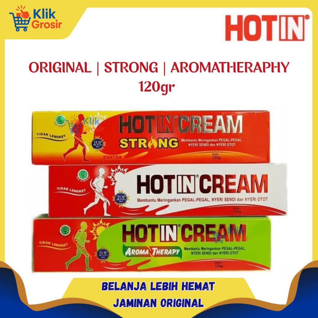 HOT IN CREAM Tube 120gr – Original  Strong  Aromatherapy