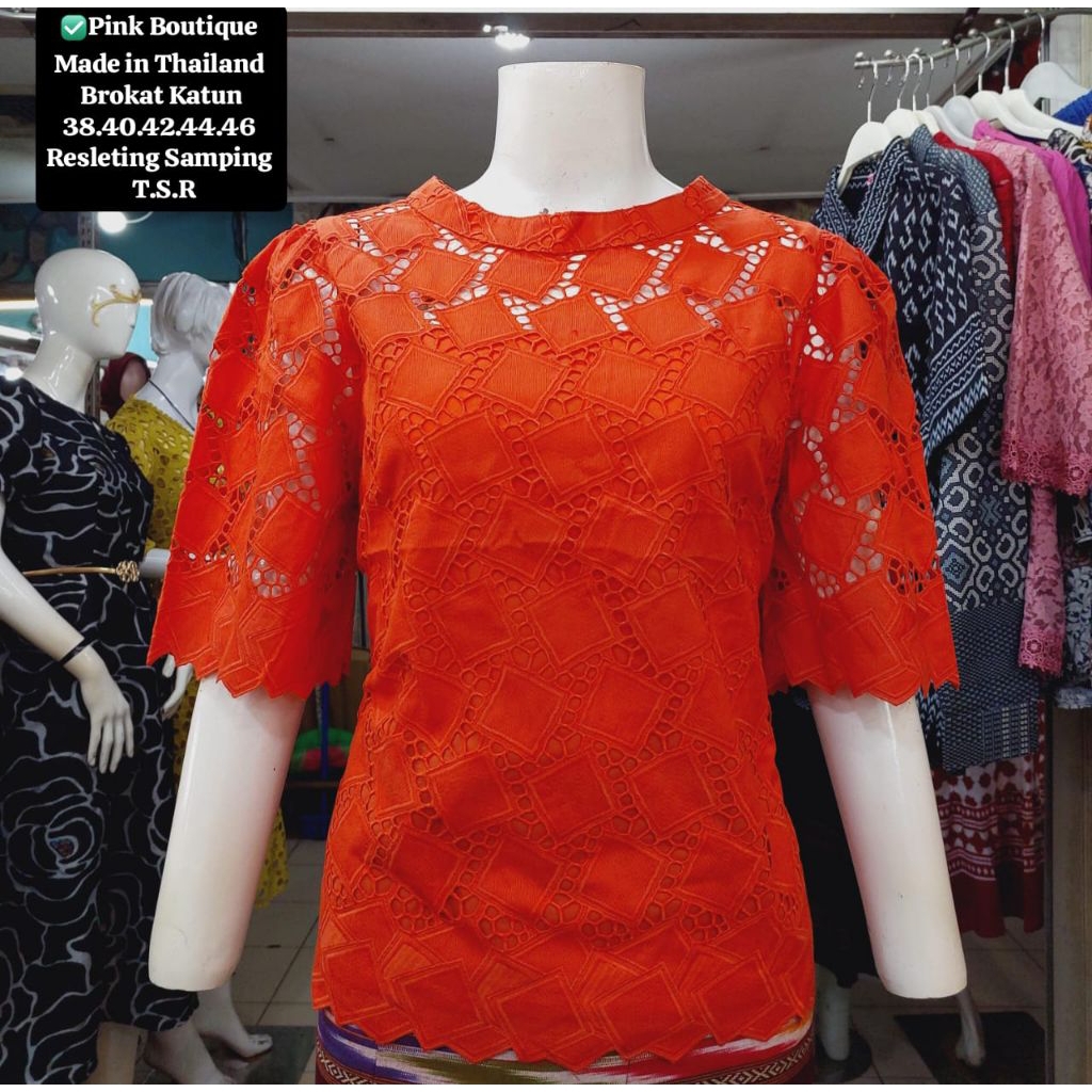 Atasan Blouse Pink Butik Premium