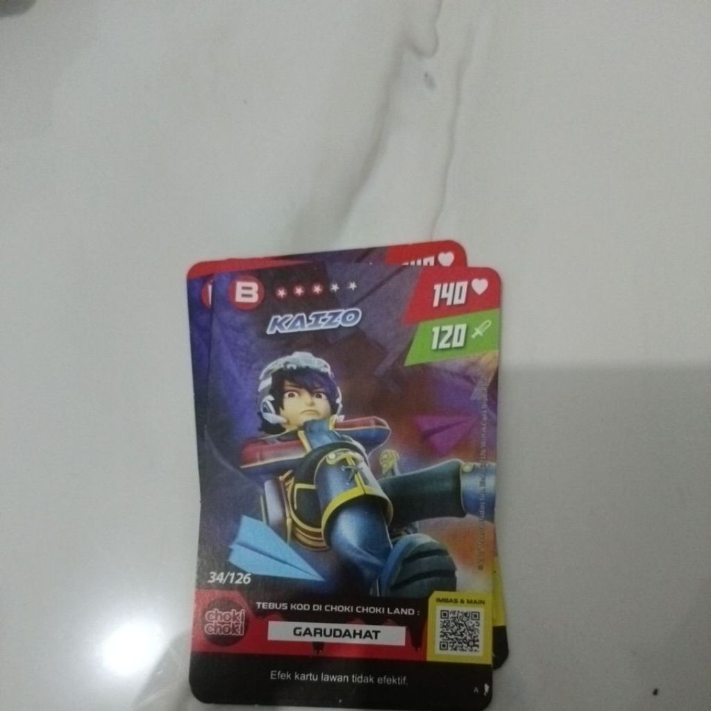 kartu boboiboy kaizo