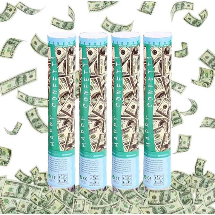 Confetti party popper dollar / 2ukuran