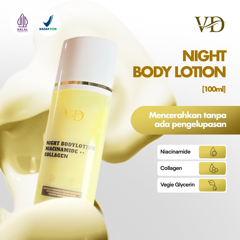 VD Night Body Lotion - Hb Malam – Handbody Whitening Bpom