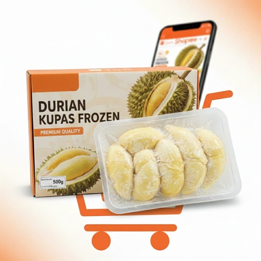 Durian Kupas Premium SUMATRA / Durian kupas Medan Soppay Durian Store
