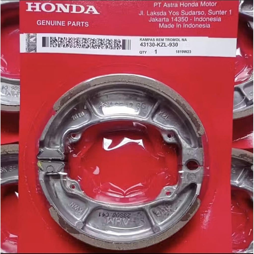 Kampas Rem Belakang Honda Beat Vario Beat fi Spacy KZL ORI