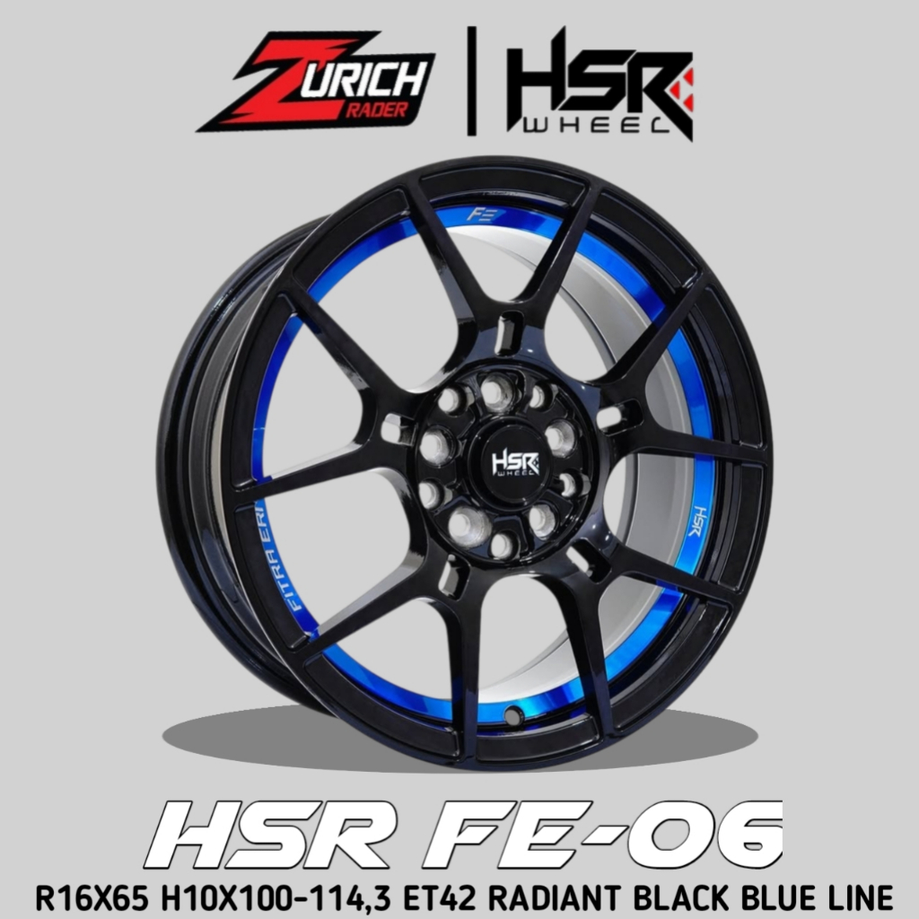 Velg Mobil Ring 16 Hsr Wheel Fe06 R16 Pelek Xl7 Stream Brv Odyssey Civic Fd Rush Veloz Sienta