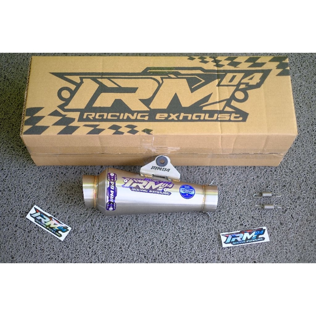 Knalpot supra x 125 supra fit revo grand blade knalpot racing original irm