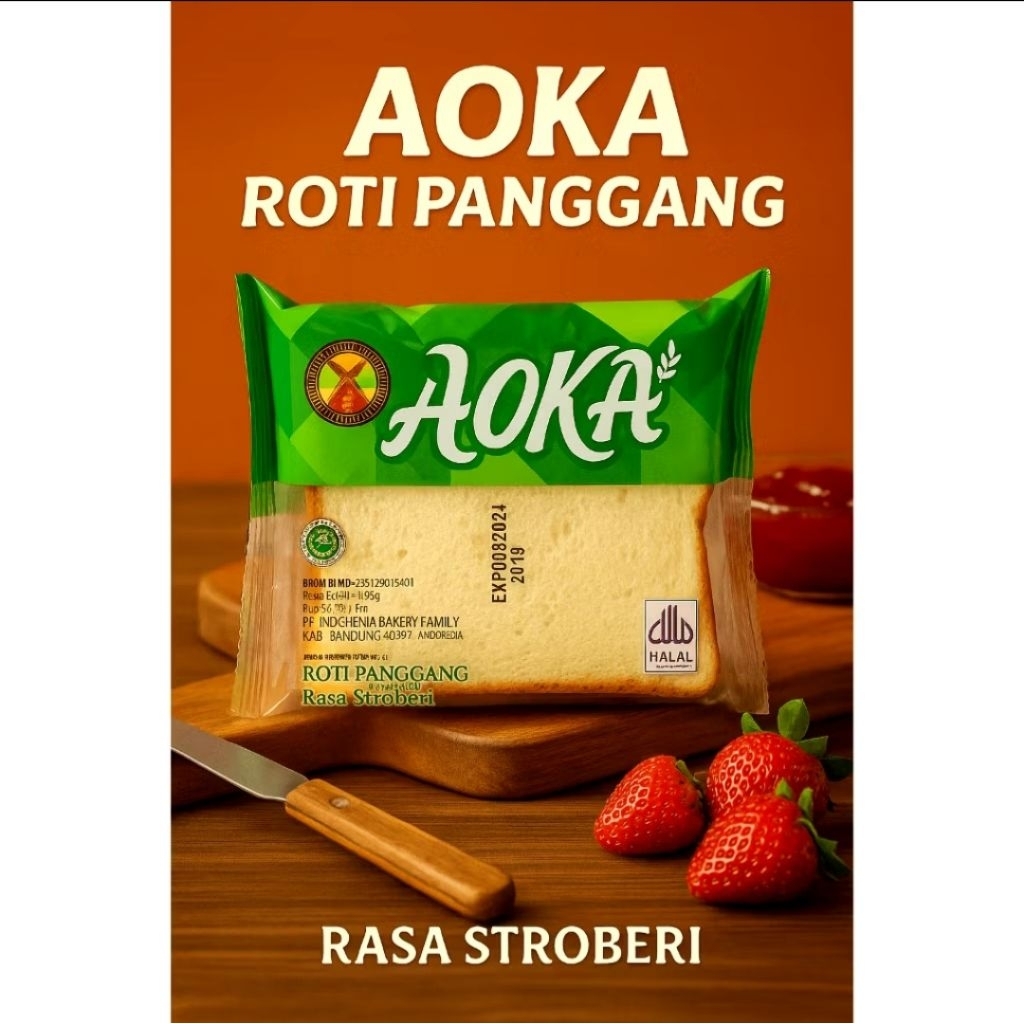 ROTI AOKA / ROTI PANGGANG AOKA (PAKET 10 PCS VARIAN RASA CAMPUR)