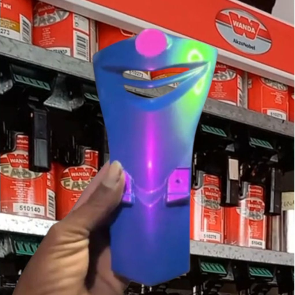 cat blue bugatti + bunglon Lovebird big partikel Akzonobel PU