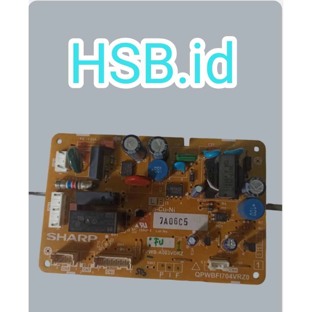 MODUL PCB KULKAS SHARP 2PINTU  INVERTER QPWBF1704VRZ0 ORI