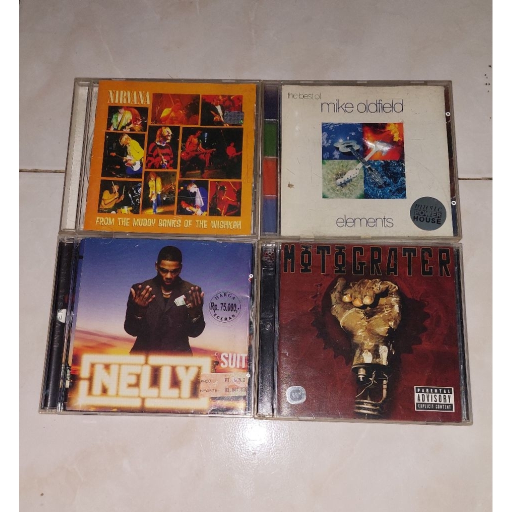 cd NIRVANA-From The Muddy Banks Of The Wishkah (1) / MIKE OLDFIELD-ELEMENTS (2) / NELLY-Suit / MOTOG